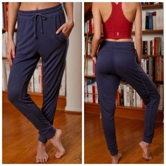 Free People Pants - Free People Movement Back Into It Jogger Deep Plum Size Medium NWT